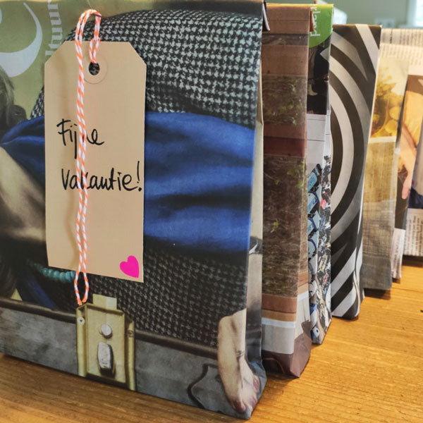 Cadeauzakjes vouwen van oude kranten