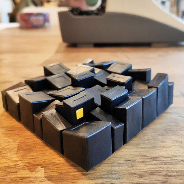 Blocks 10 x 10 – Waarom brandt er nog licht op nr. 21? – Handgemaakt