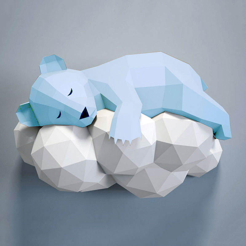 Sleeping Bear 3D Papercraft Kit
