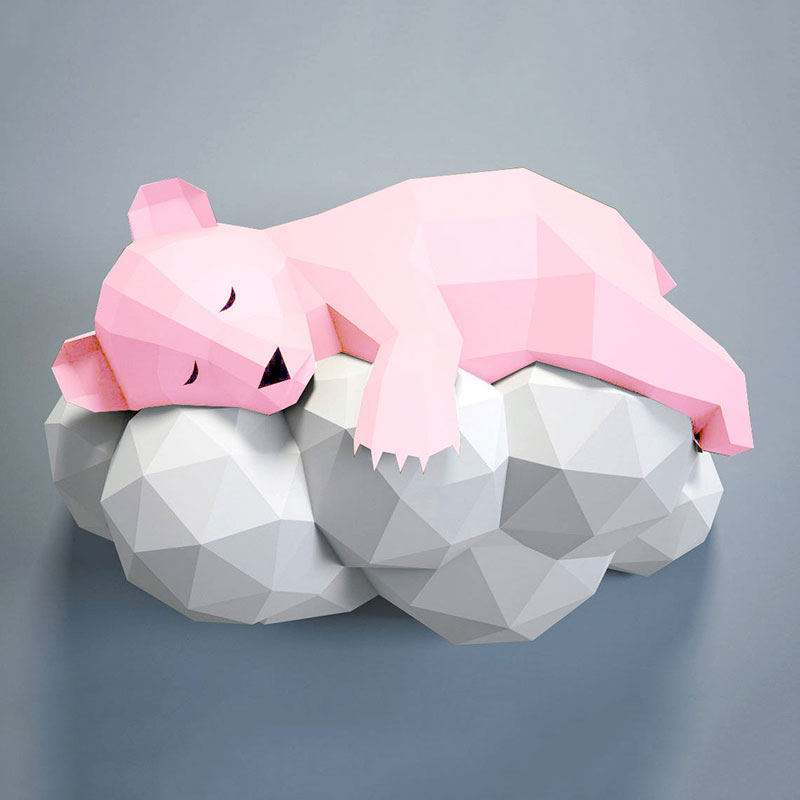 Sleeping Bear 3D Papercraft Kit