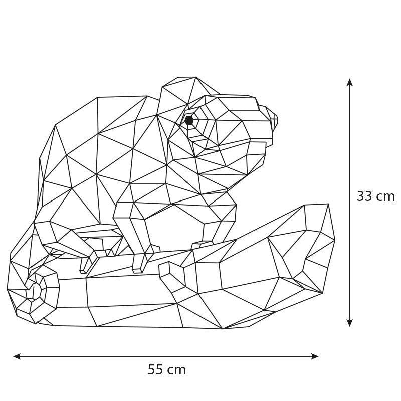 Chameleon 3D Papercraft Kit