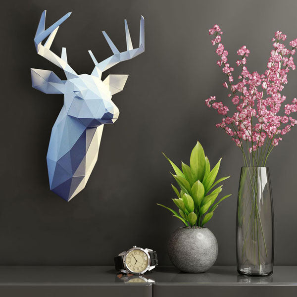 Deer Head – White