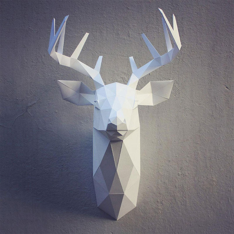 Deer Head 3D Papercraft Kit
