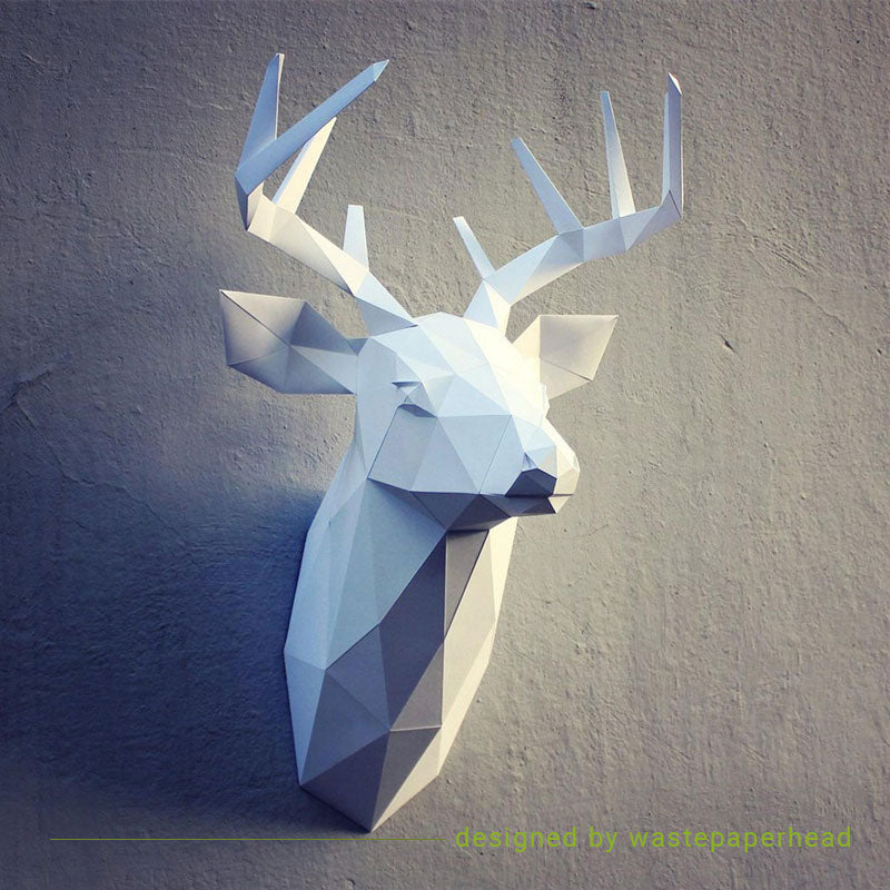 Deer Head 3D Papercraft Kit