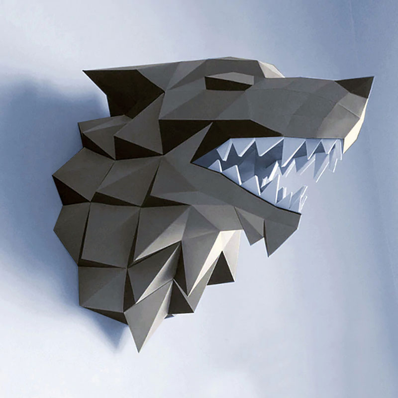 Direwolf 3D Papercraft Kit
