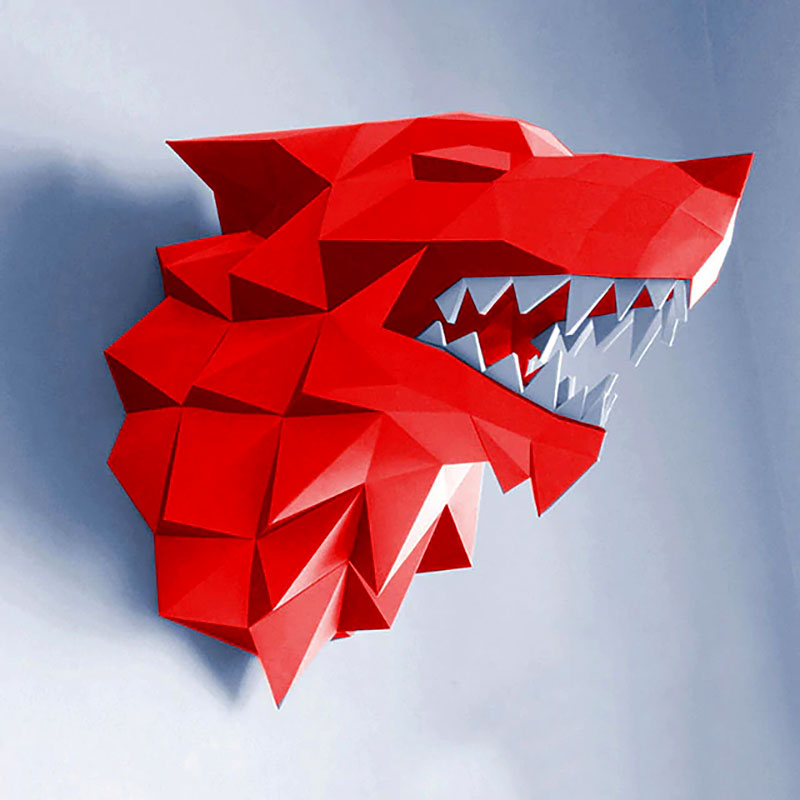 Direwolf 3D Papercraft Kit