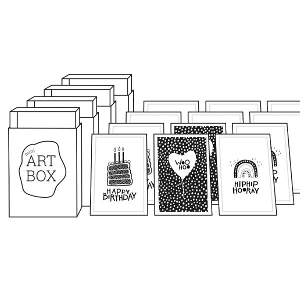 Mini Art - Happy Birthday (4 pcs)