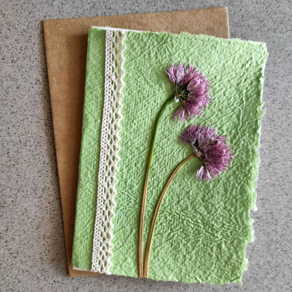 Kaart Bieslook – Handgeschept