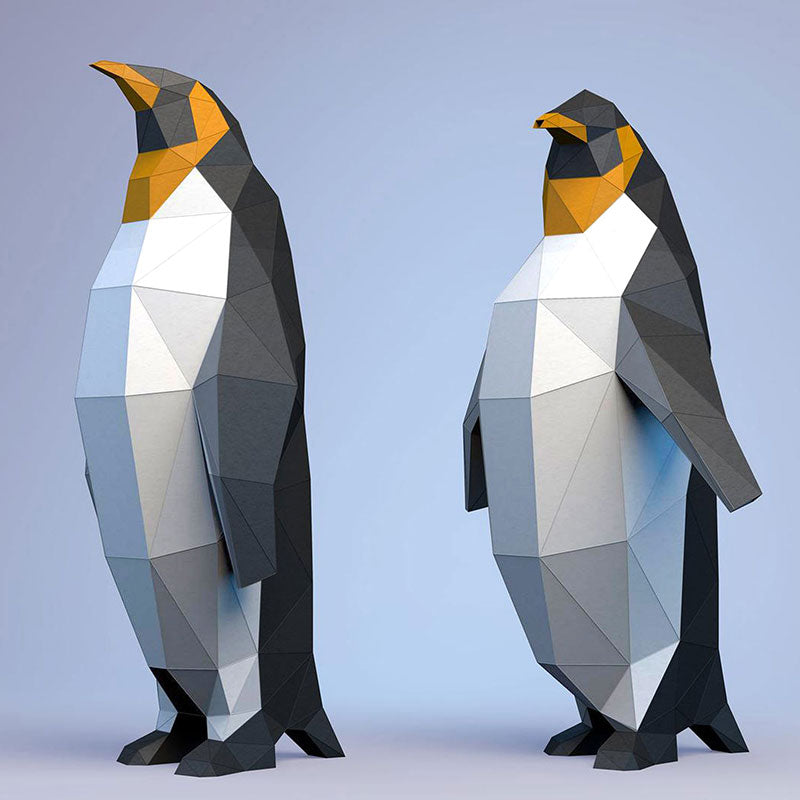 Penguin Couple 3D Papercraft Kit