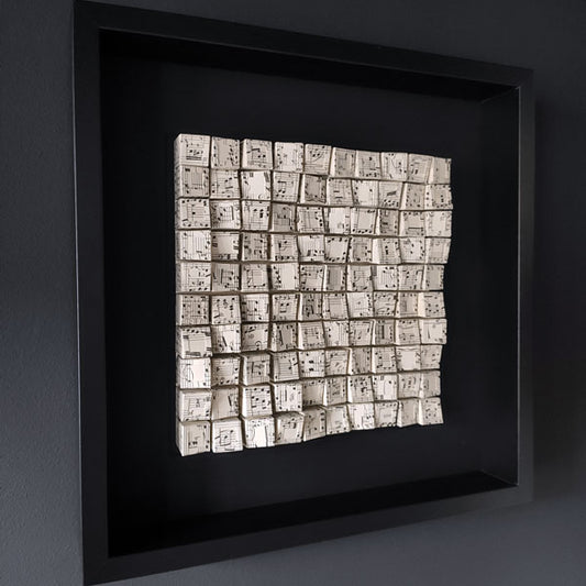 Blocks Symfonie – Handgemaakt – 37 x 37 cm ingelijst