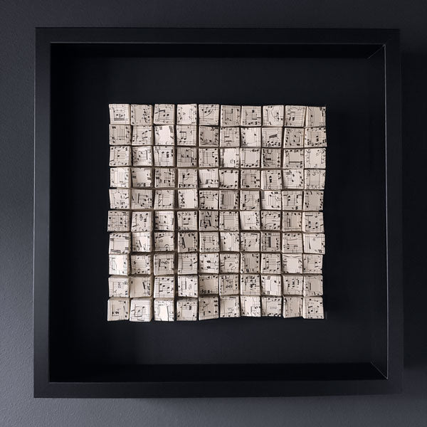 Blocks Symfonie – Handgemaakt – 37 x 37 cm ingelijst