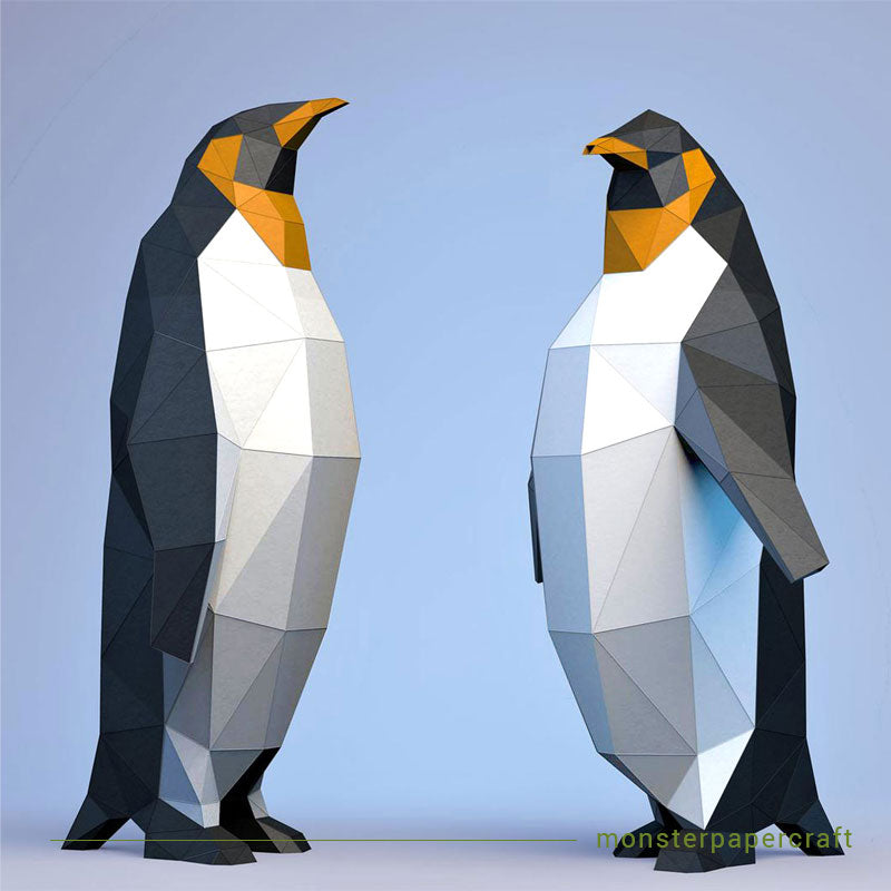 Penguin Couple 3D Papercraft Kit