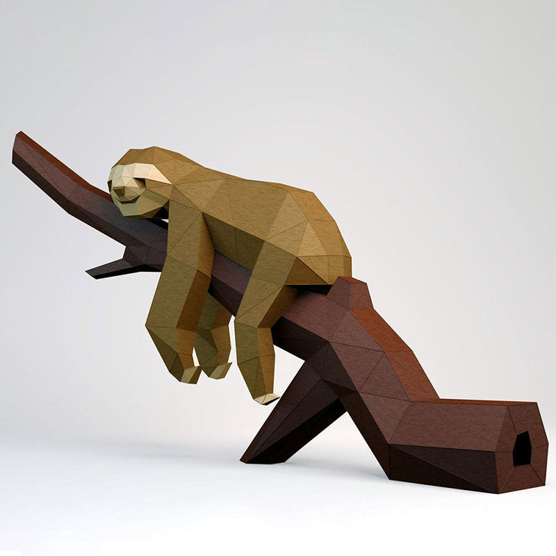 Sloth 3D Papercraft Kit