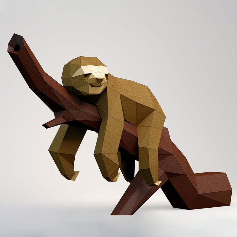 Sloth 3D Papercraft Kit