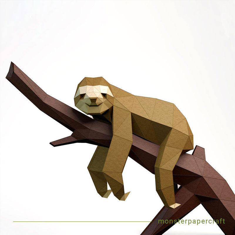 Sloth 3D Papercraft Kit