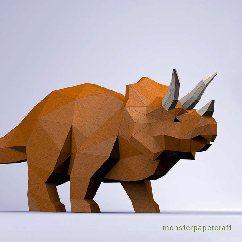Triceratops 3D Papercraft Kit